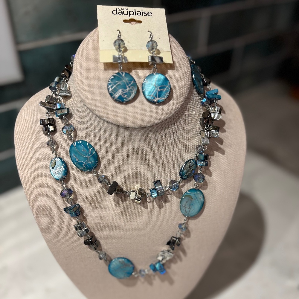Carol Dauplaise Necklace/Earring set